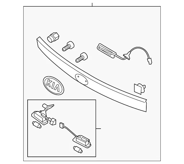 Tail Gate Molding - Kia (87310-1D000)