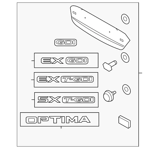 Molding Assembly - Kia (87370-4C060)