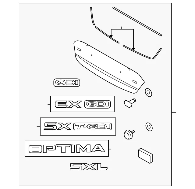 Molding Assembly - Kia (87370-4C520)