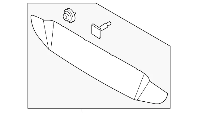 Lower Molding - Kia (87370-CH210)