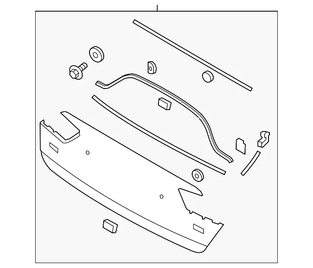 Molding Assembly - Kia (87370-D5030)