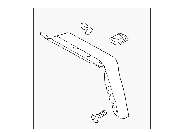 Upper Molding - Passenger Side (RH) - Kia (87370-G5000)