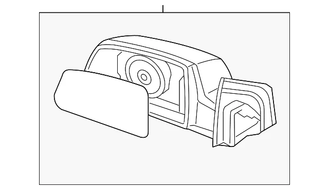 Mirror Assembly - Driver's Side (LH) - Kia (87610-1G000)
