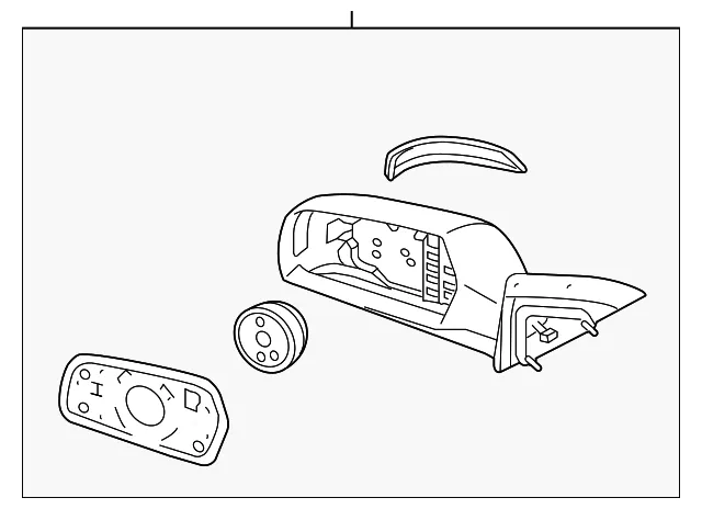 Mirror Assembly - Kia (87610-2G420)