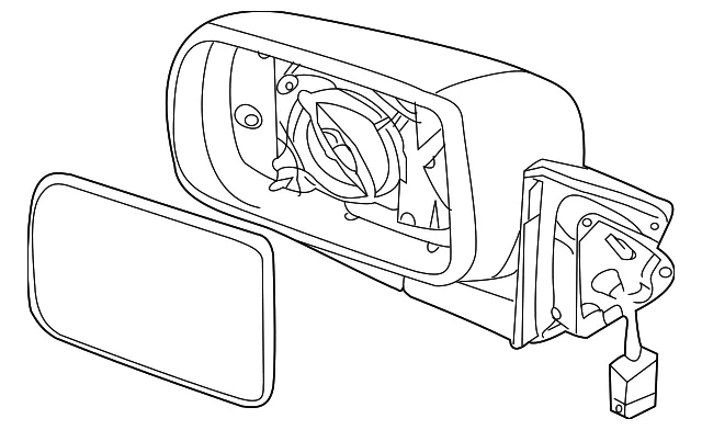 Mirror Outside - Driver's Side (LH) - Kia (87610-2J110)