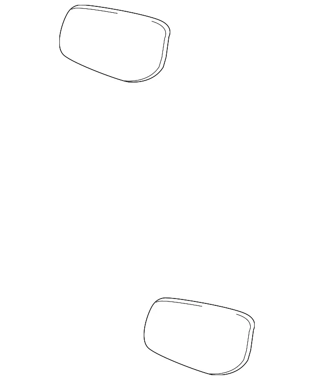 Mirror Glass - Driver's Side (LH) - Kia (87611-1M100)