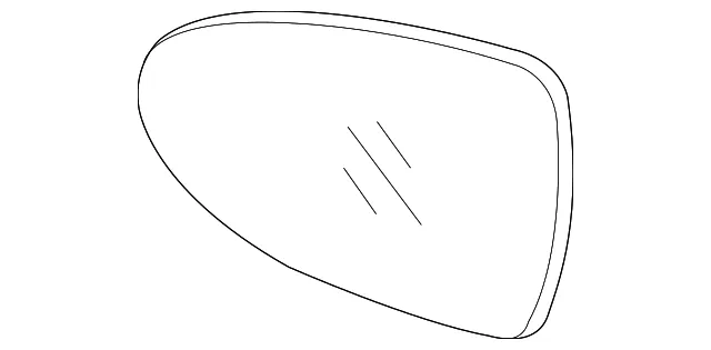 Mirror Glass - Driver's Side (LH) - Kia (87611-1W010)