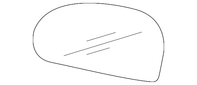 Mirror Glass - Driver's Side (LH) - Kia (87611-2F000)