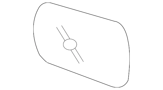 Mirror Glass - Driver's Side (LH) - Kia (87611-4D101)