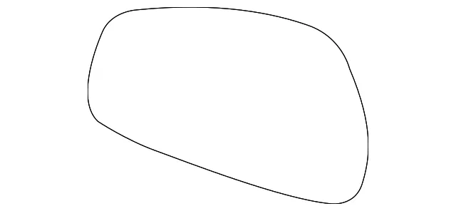 Mirror Glass - Driver's Side (LH) - Kia (87611-J5270)