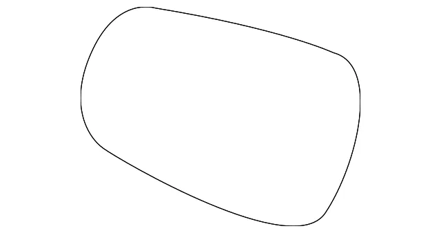 Mirror Glass - Passenger Side (RH) - Kia (87621-1E500)