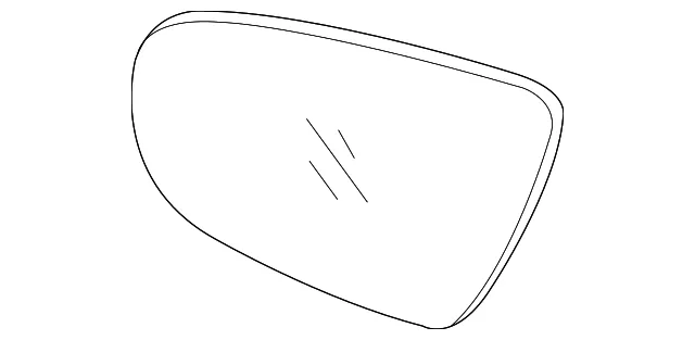 Mirror Glass - Kia (87621-2T110)