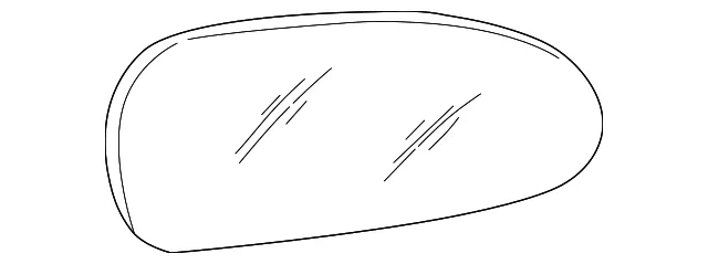 Glass - Passenger Side (RH) - Kia (87621-3C800)