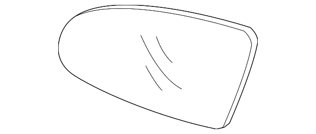 Mirror Glass - Passenger Side (RH) - Kia (87621-A8000)