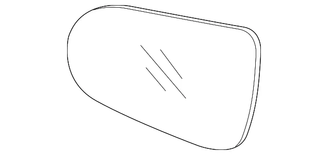 Mirror Glass - Kia (87621-C6020)