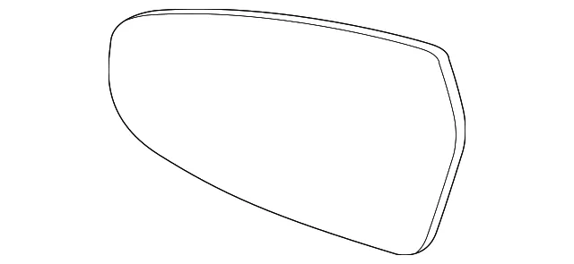 Mirror Glass - Passenger Side (RH) - Kia (87621-M7020)