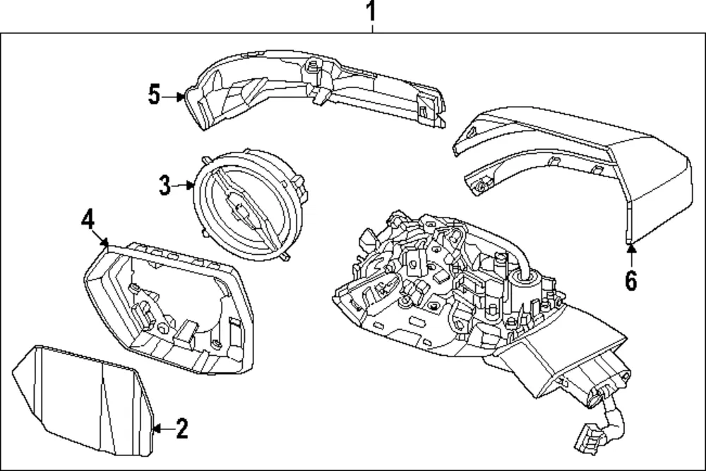 Mirror Cover - Kia (87626-DO000)