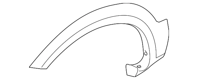 Wheel Opening Molding - Driver's Side (LH) - Kia (87711-2J010)