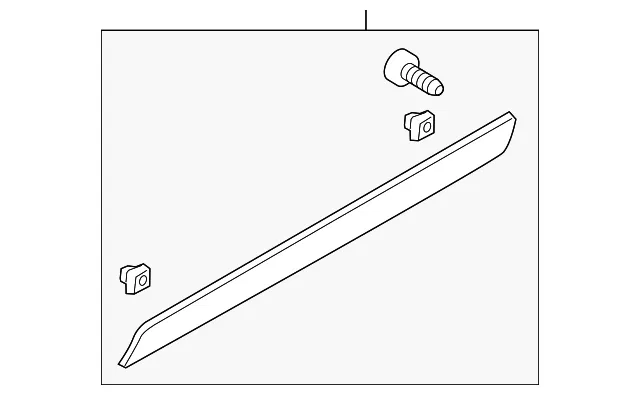 Body Side Molding - Driver's Side (LH) - Kia (87711-2K000)