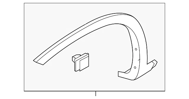 Wheel Opening Molding - Passenger Side (RH) - Kia (87712-1U200)