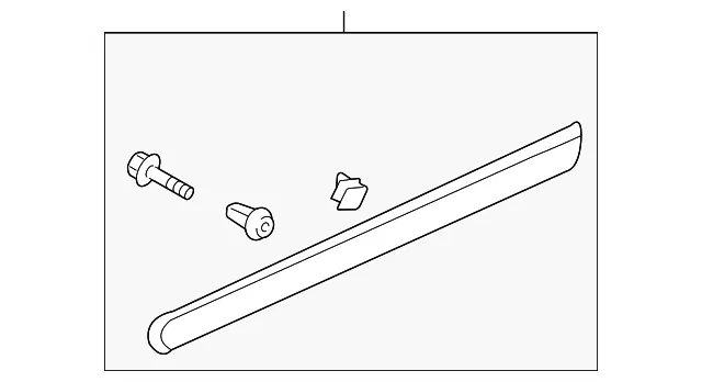 Body Side Molding - Passenger Side (RH) - Kia (87712-4J000ABP)