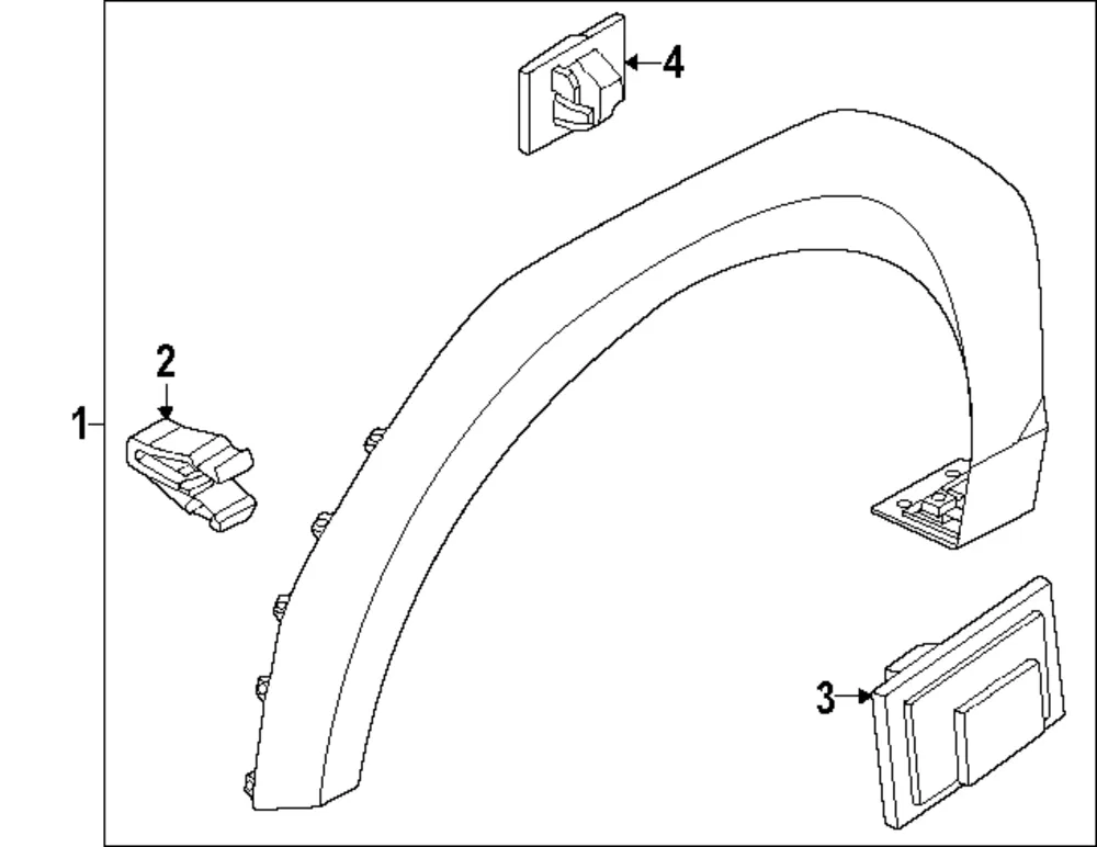 Wheel Opening Molding - Kia (87712-DO110AHV)