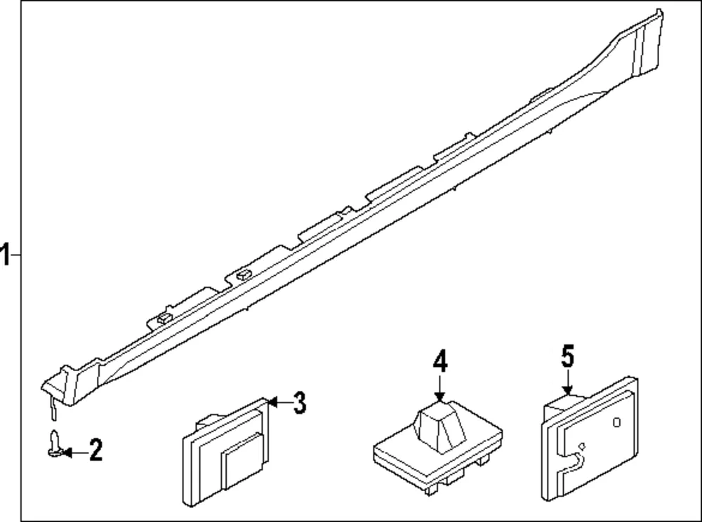 Rocker Molding Clip - Kia (87716-F2500)