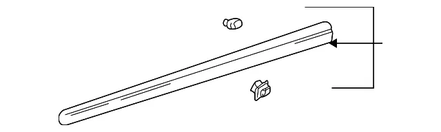 Body Side Molding - Driver's Side (LH) - Kia (87721-3C010XX)