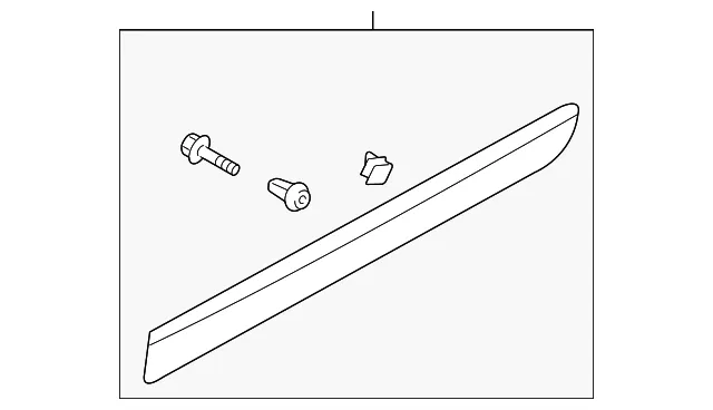 Body Side Molding - Driver's Side (LH) - Kia (87721-4J000J9)