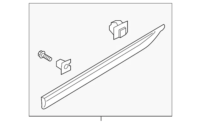 Body Side Molding - Driver's Side (LH) - Kia (87721-F6000)
