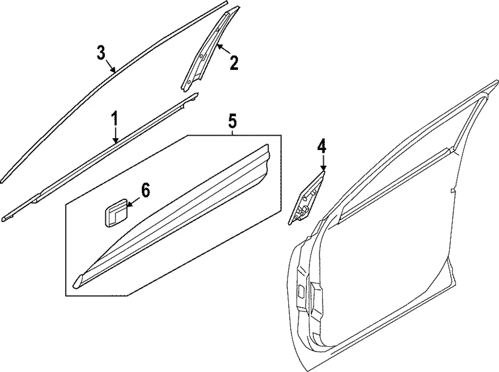 Body Side Molding - Kia (87722-DW000)