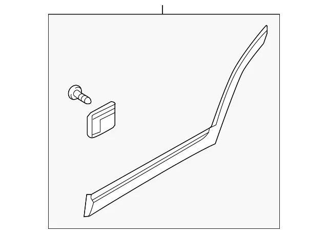 Body Side Molding - Driver's Side (LH) - Kia (87731-S9100CAD)