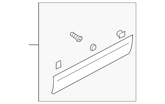 Body Side Molding - Passenger Side (RH) - Kia (87740-3E500)