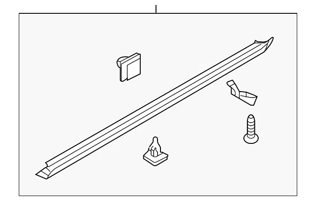 Rocker Molding - Driver's Side (LH) - Kia (87751-1U200)
