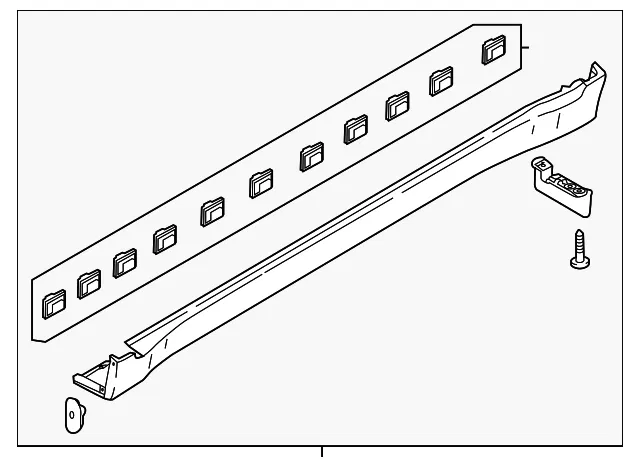 Rocker Molding - Driver's Side (LH) - Kia (87751-D9010)