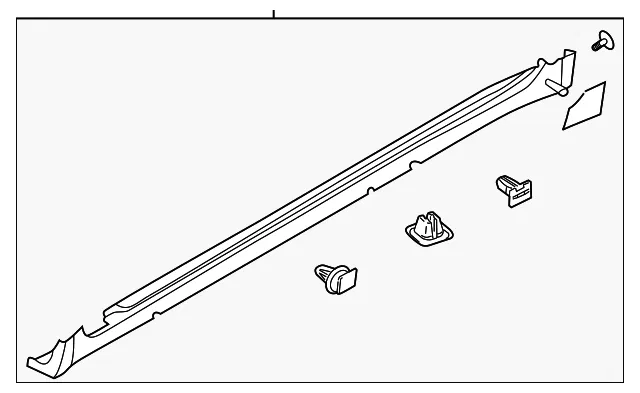 Rocker Molding - Driver's Side (LH) - Kia (87751-J6000)