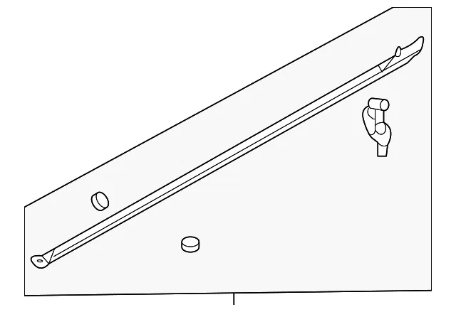Rocker Molding - Passenger Side (RH) - Kia (87752-2G000)