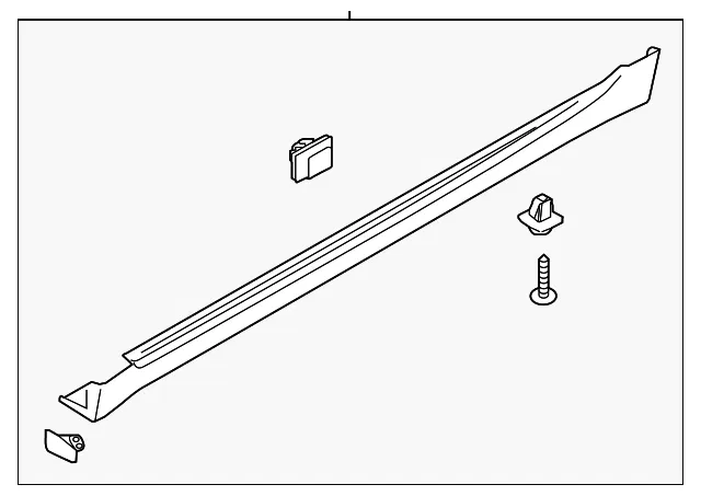 Rocker Molding - Passenger Side (RH) - Kia (87752-3R200)