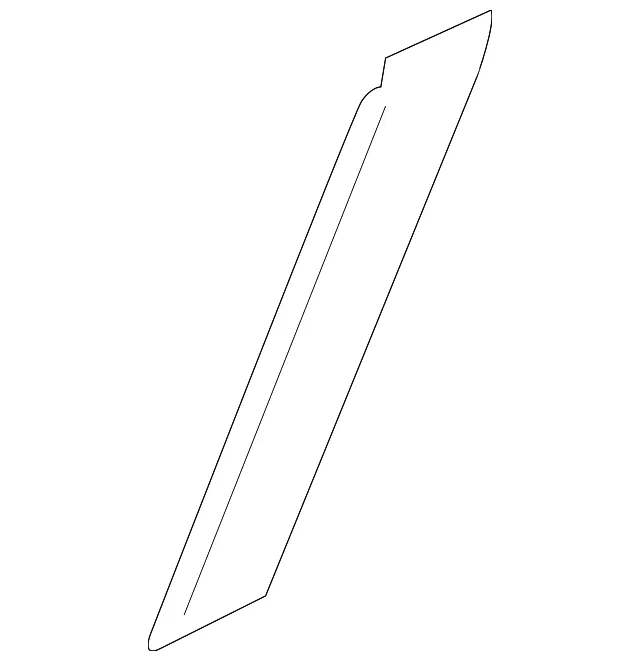 Molding - Passenger Side (RH) - Kia (87766-3F000U4)