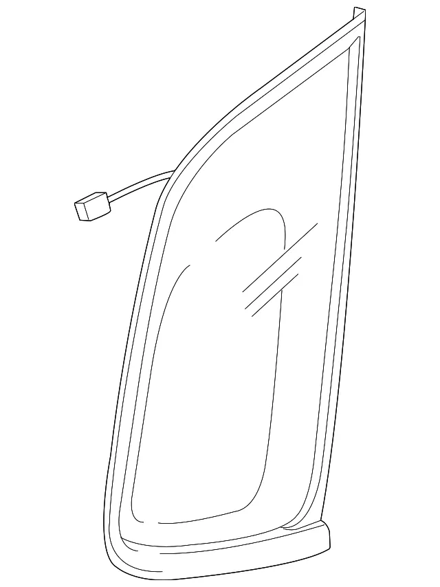 Quarter Glass - Driver's Side (LH) - Kia (87810-1F020)