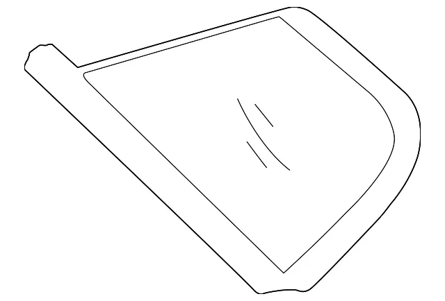 Quarter Glass - Driver's Side (LH) - Kia (87810-D5000)