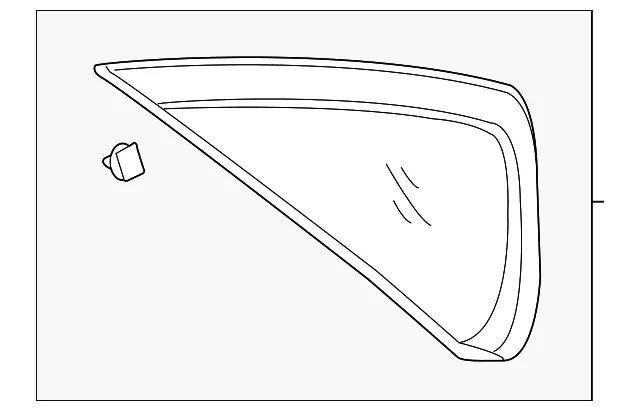 Body C-Pillar Molding - Driver's Side (LH) - Kia (87810-H9000)