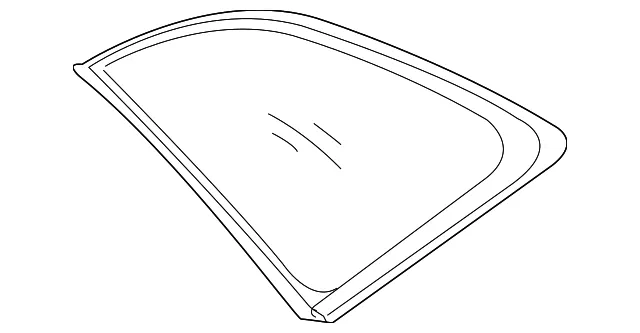 Quarter Glass - Passenger Side (RH) - Kia (87820-1U200)