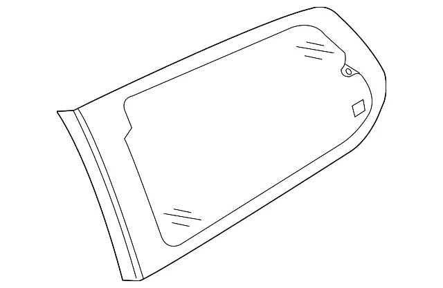 Side Glass - Passenger Side (RH) - Kia (87820-4D030)