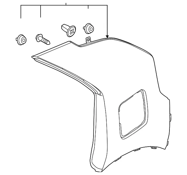 Upper Molding - Kia (87850-AO000)