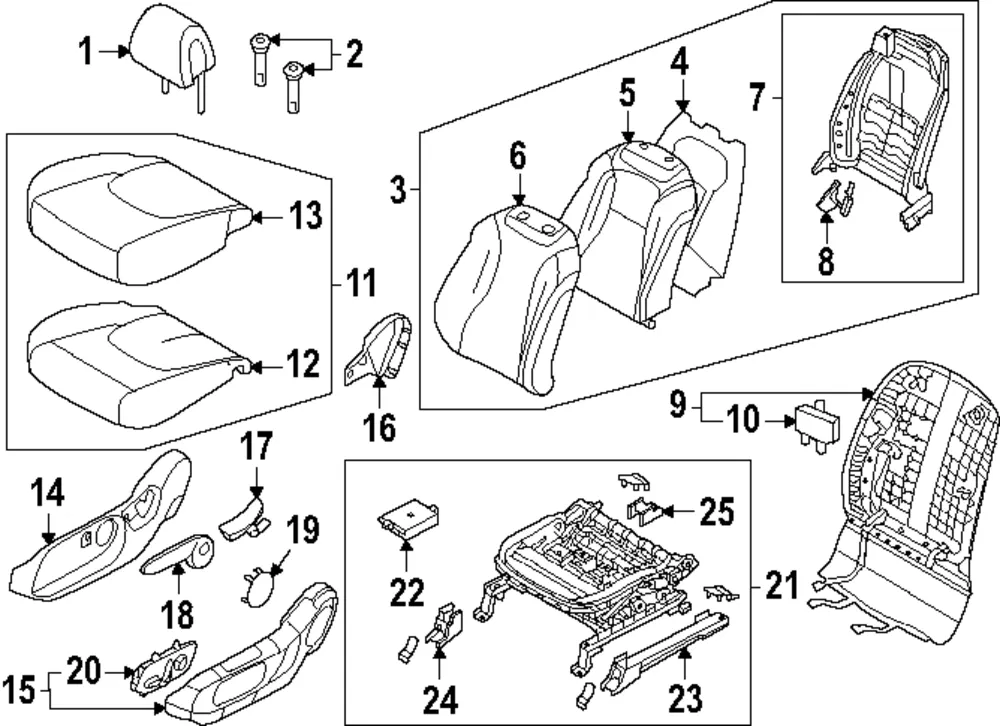 Recline Handle - Kia (88016-R0000OFB)
