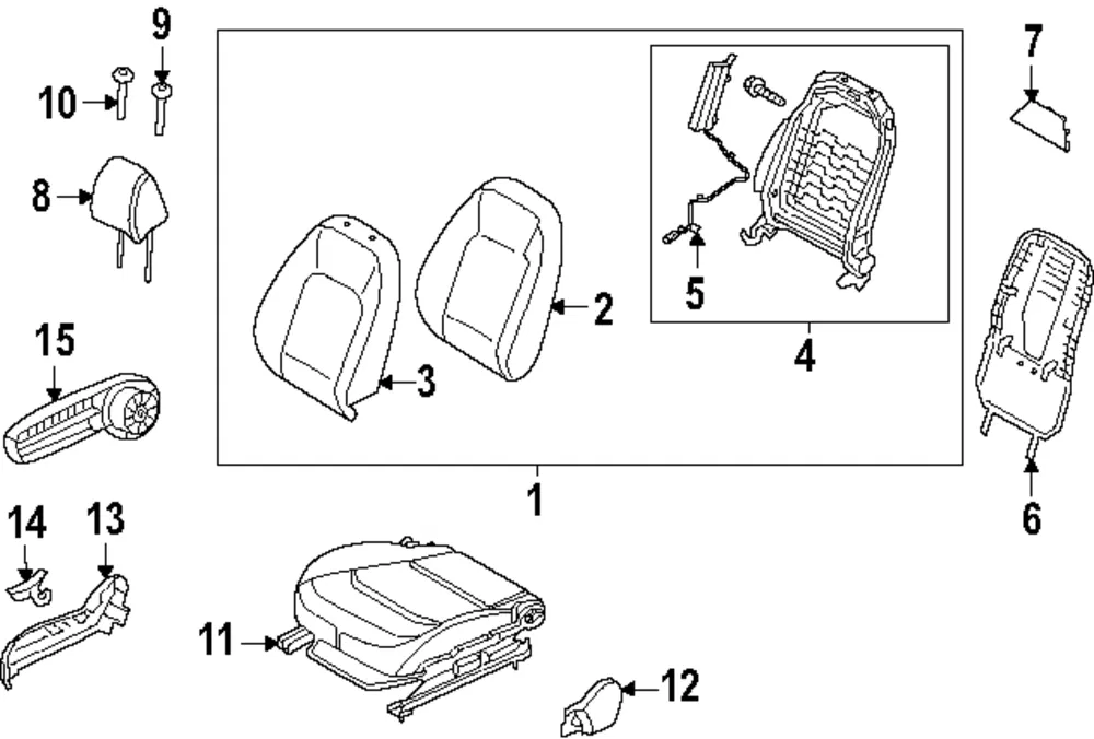 Seat Height Adjuster Handle - Kia (88060-GG000RBQ)