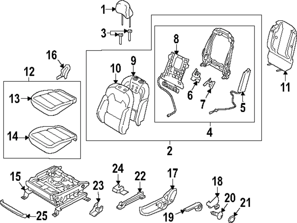 Recline Handle - Kia (88194-S9000WK)