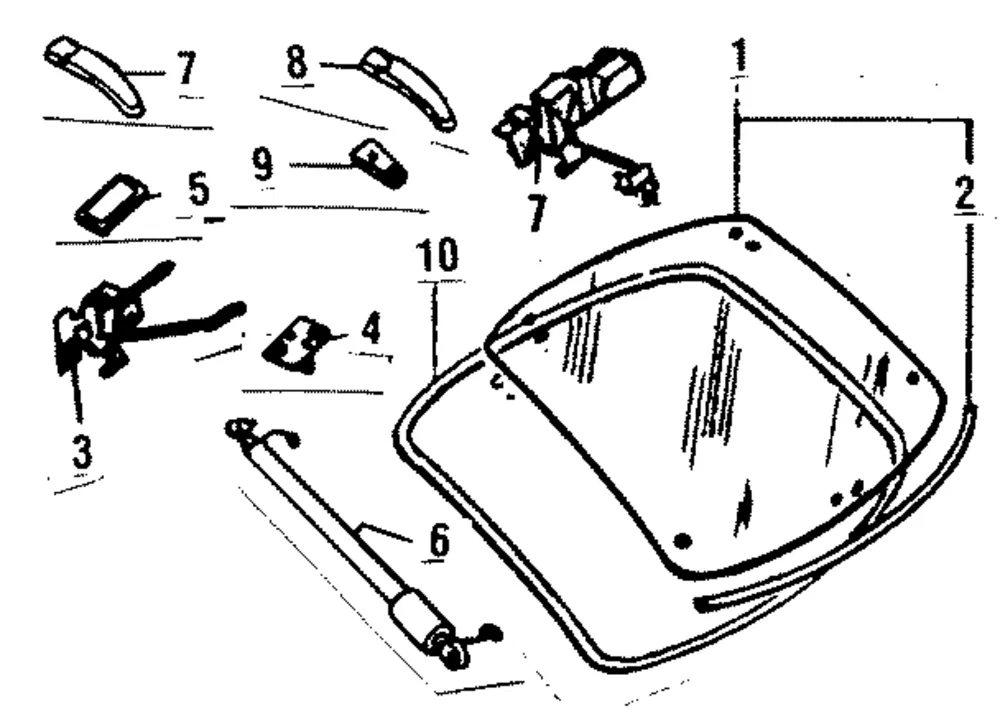 Hinge - Mazda (887162210b)