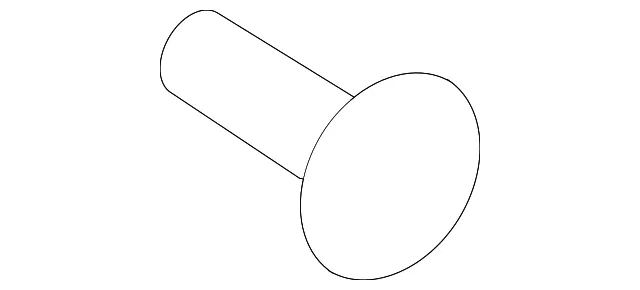 Seat Back Recliner Adjustment Handle Screw - Nissan (88795-1FB0A)